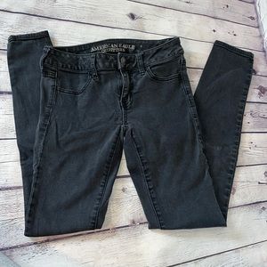 American eagle black skinny jeggings